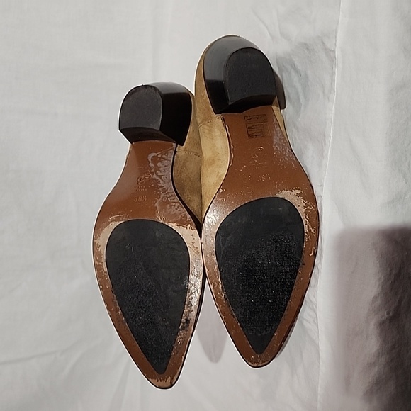 M. GEMI Tan Suede Ankle Boots, size 38½ - Picture 4 of 8